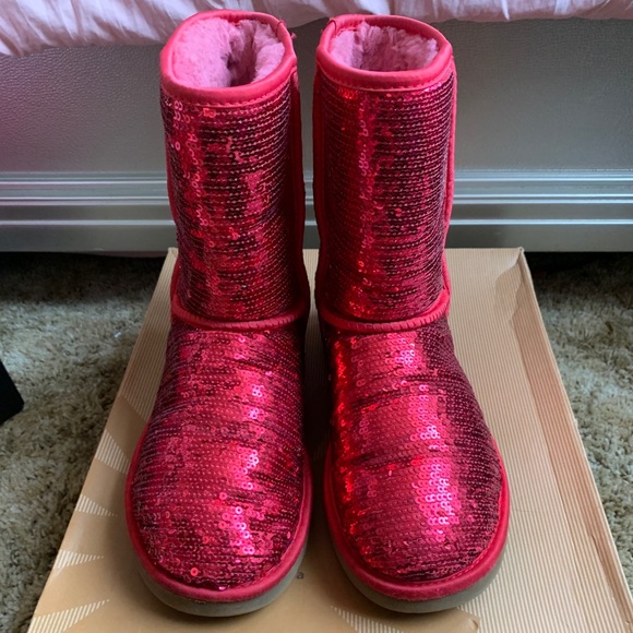 ugg boots in red